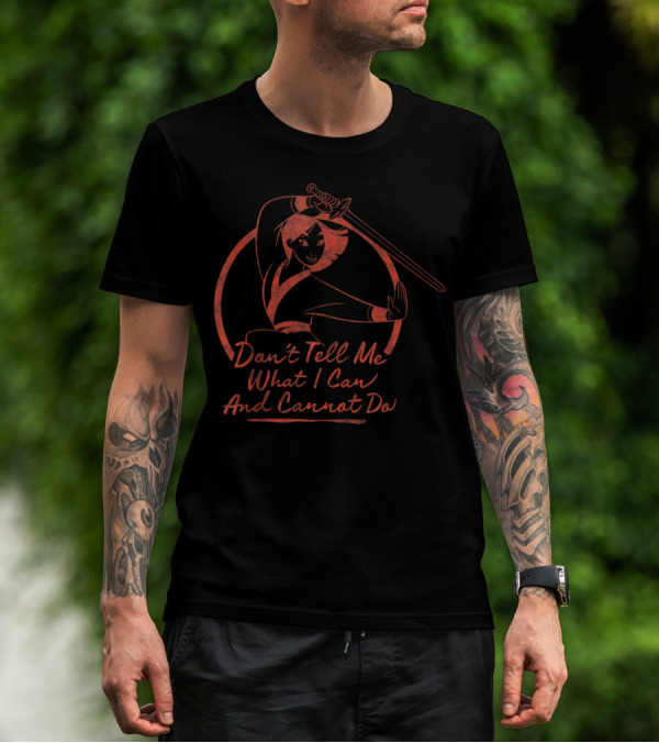 Disney Mulan Don't Tell Me What I Can And Cannot Do Sword Pose T-Shirt