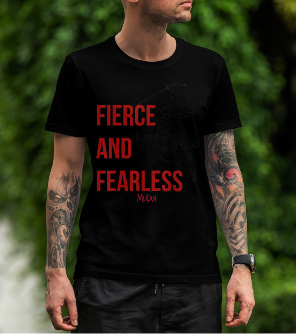 Fierce And Fearless Mulan Live Action Dynamic Battle Pose T-Shirt