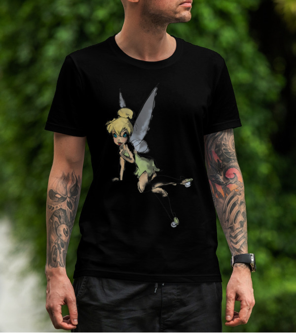 Disney Peter Pan Tinker Bell Watercolor Fairy Wings T-Shirt