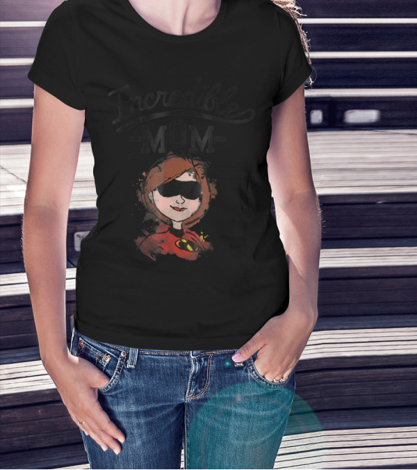 Incredible Mom Disney Pixar Incredibles 2 Sketch T-Shirt