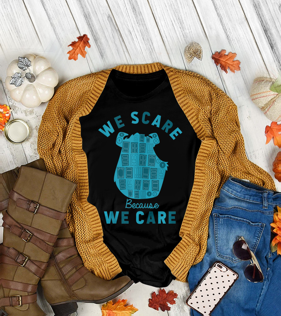Disney Pixar Monsters University Sully We Scare Because We Care T-Shirt