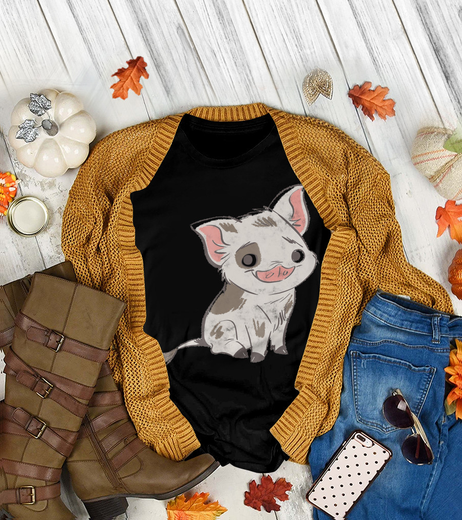 Disney Moana Pua Character Cute Cartoon T-Shirt