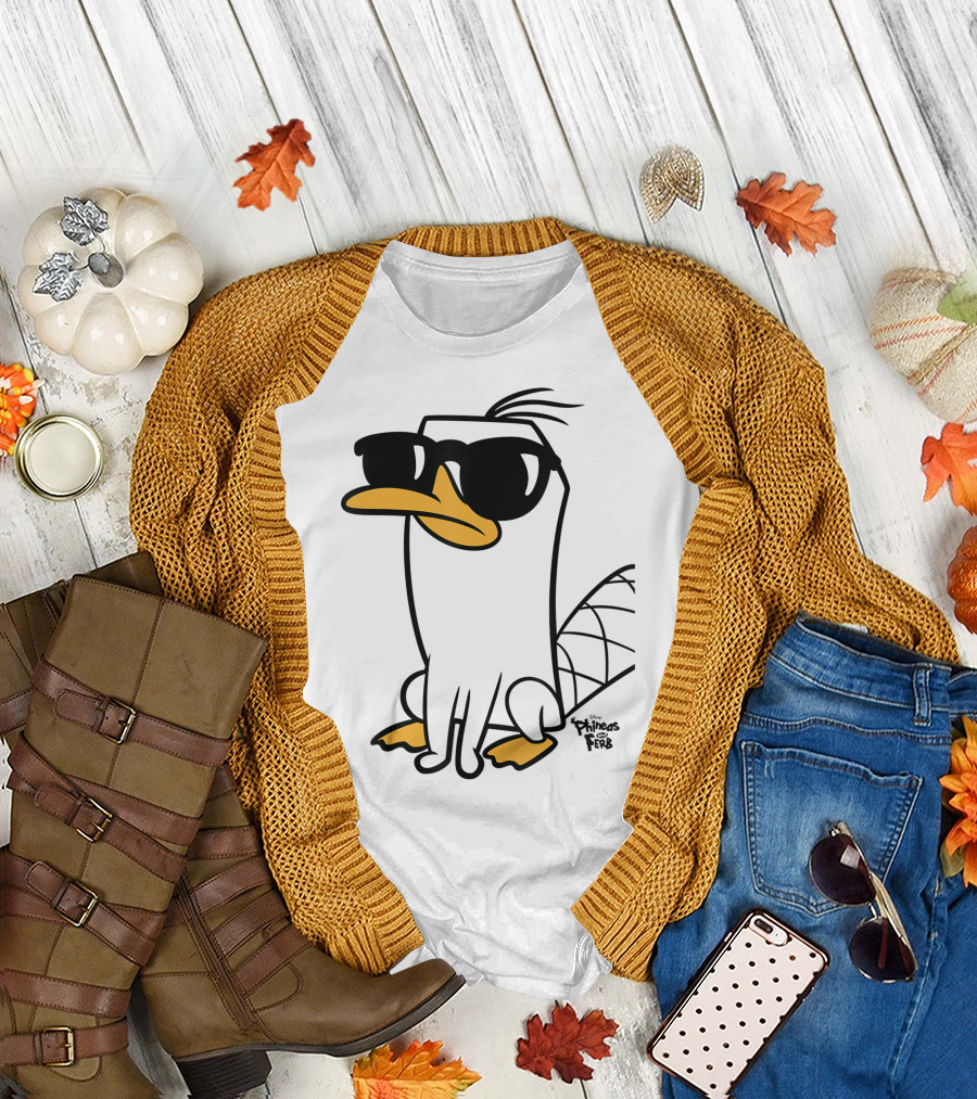 Phineas and Ferb Perry the Platypus Sunglasses Character T-Shirt