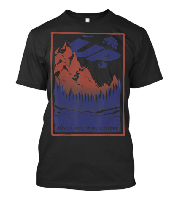 Disney Pixar Up Adventure Is Out There Mountain And Balloons T-Shirt