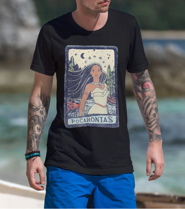 Disney Pocahontas Rivers And Stars Scene T-Shirt