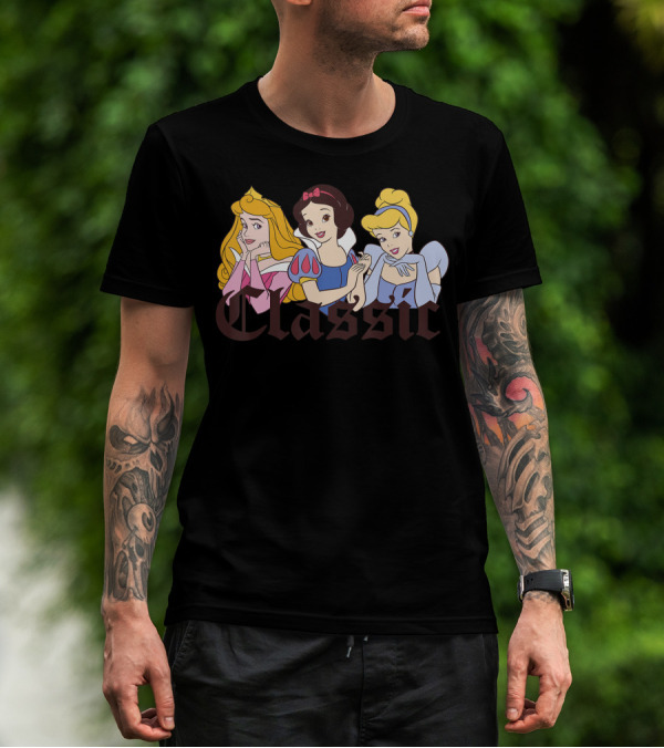 Classic Disney Princess Aurora Snow White Cinderella T-Shirt
