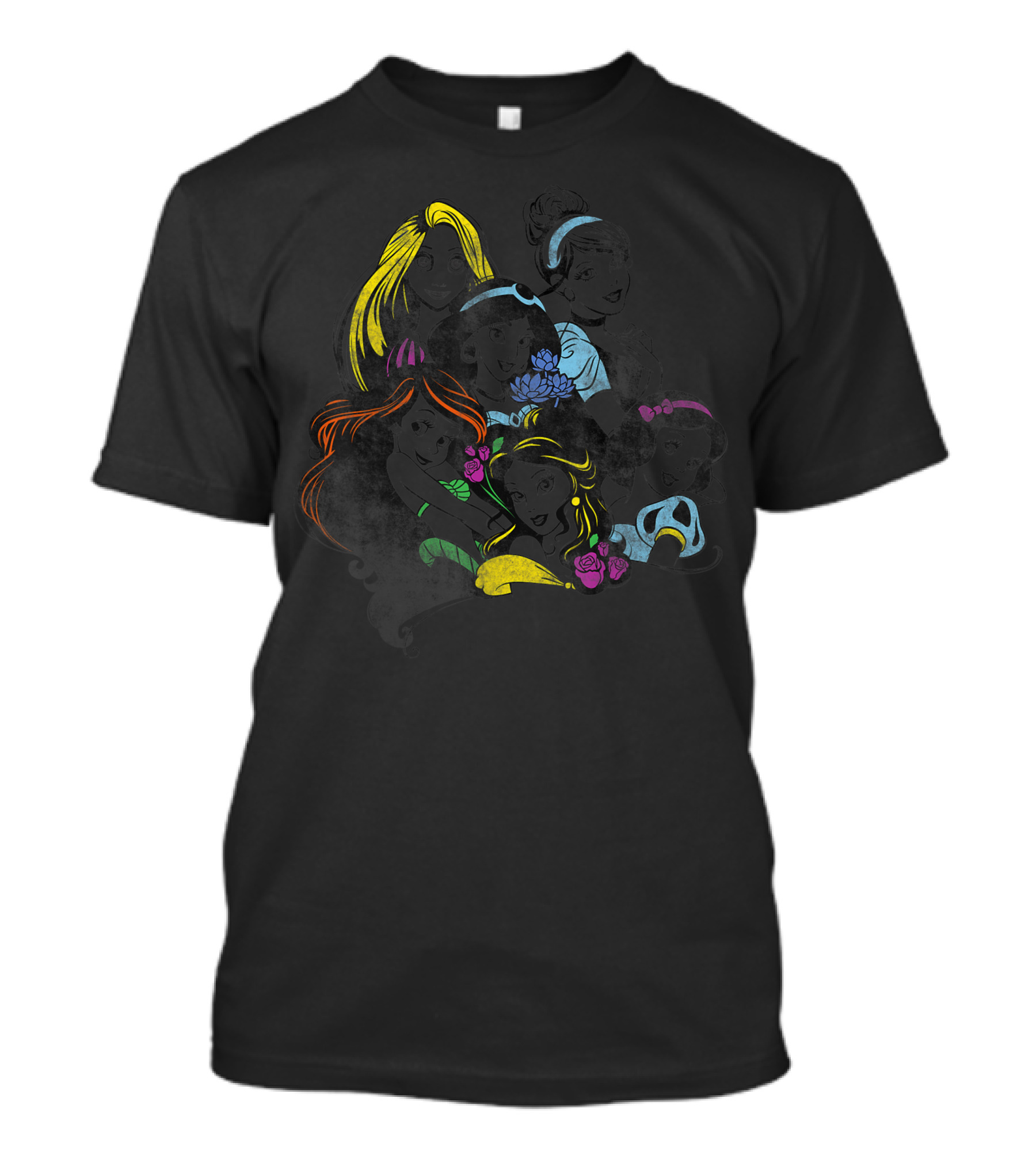 Disney Princess Bold Color Pop Group T-Shirt