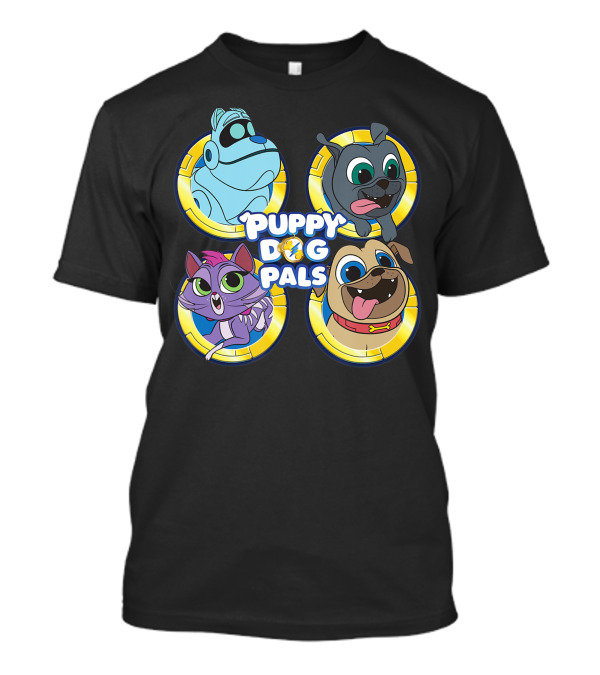 Puppy Dog Pals Friends Characters Blue Green Purple Yellow T-Shirt
