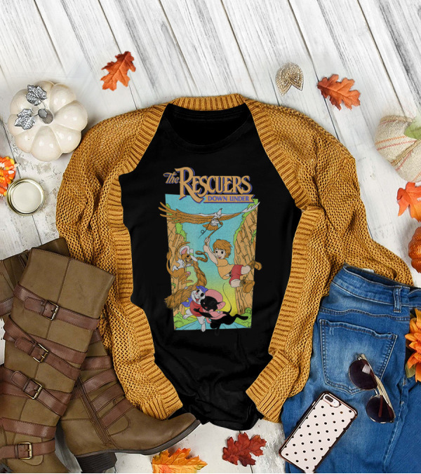 The Rescuers Down Under Cody And Eagle Adventure T-Shirt