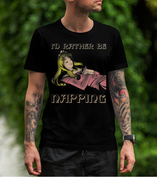 Disney Sleeping Beauty Aurora I'd Rather Be Napping T-Shirt