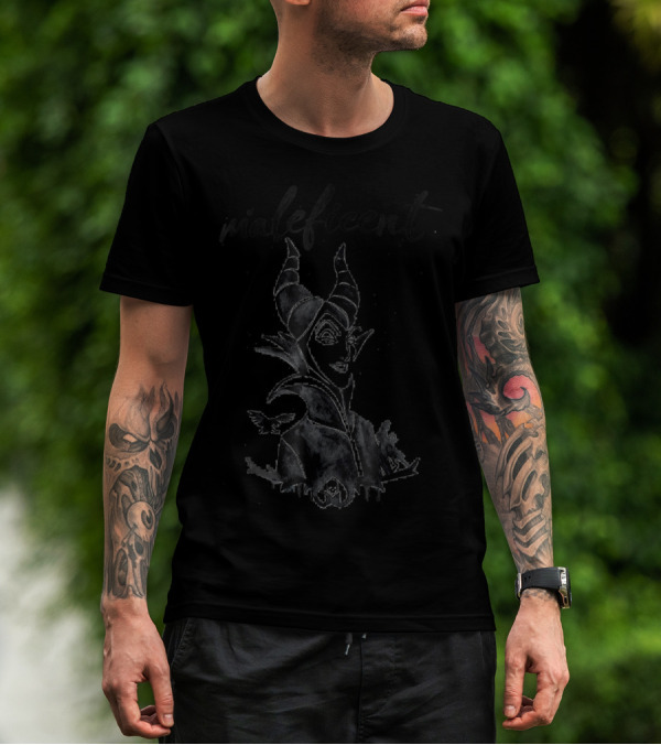 Maleficent Disney Sleeping Beauty Dark Painted T-Shirt