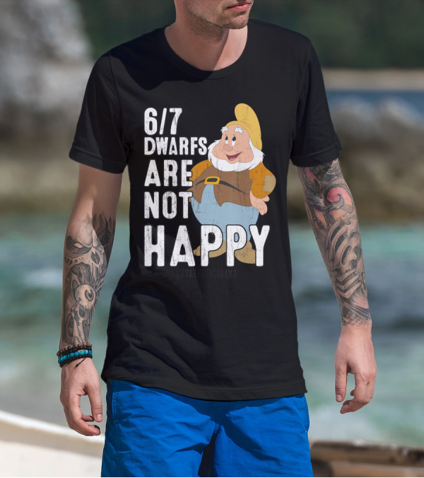 6/7 Dwarfs Are Not Happy Statistically Snow White T-Shirt