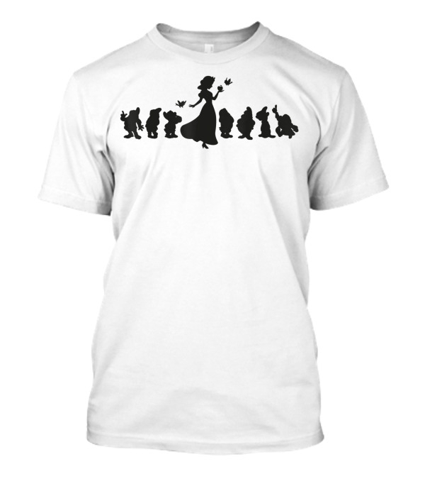 Disney Snow White Seven Dwarfs Forest Scene T-Shirt