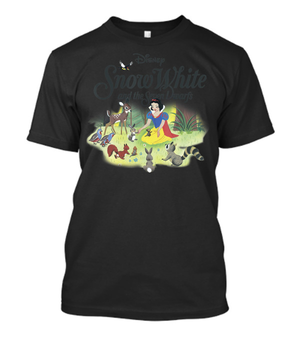 Disney Snow White And The Seven Dwarfs Animal Friends Scene T-Shirt