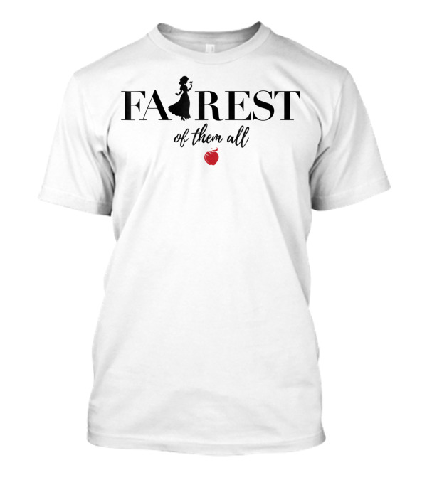 Disney Snow White Fairest Of Them All Silhouette Apple T-Shirt