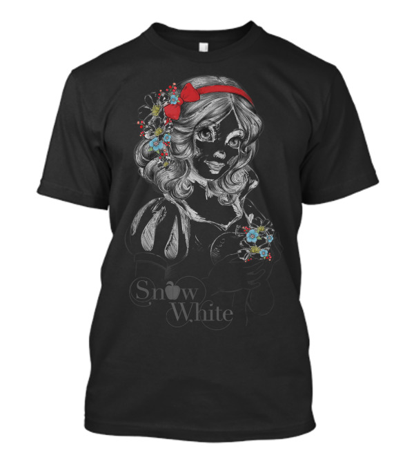 Snow White Floral Sketch Disney T-Shirt