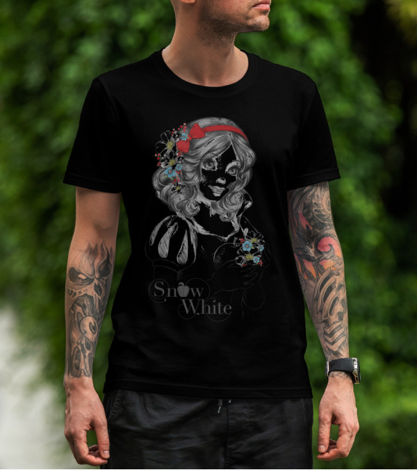 Snow White Floral Sketch Disney T-Shirt