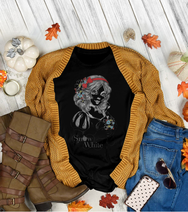 Snow White Floral Sketch Disney T-Shirt