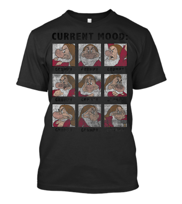Disney Snow White Grumpy Current Mood Nine Boxes Always Grumpy T-Shirt