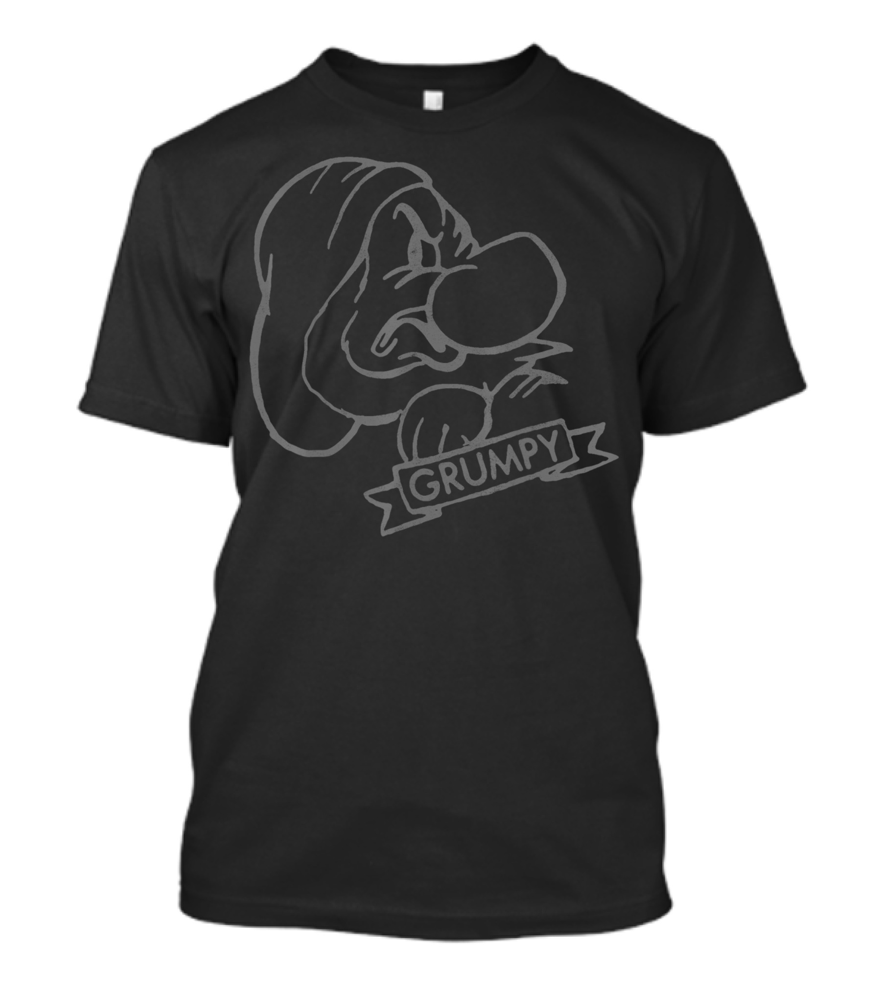 Disney Snow White Grumpy Big Face Line T-Shirt