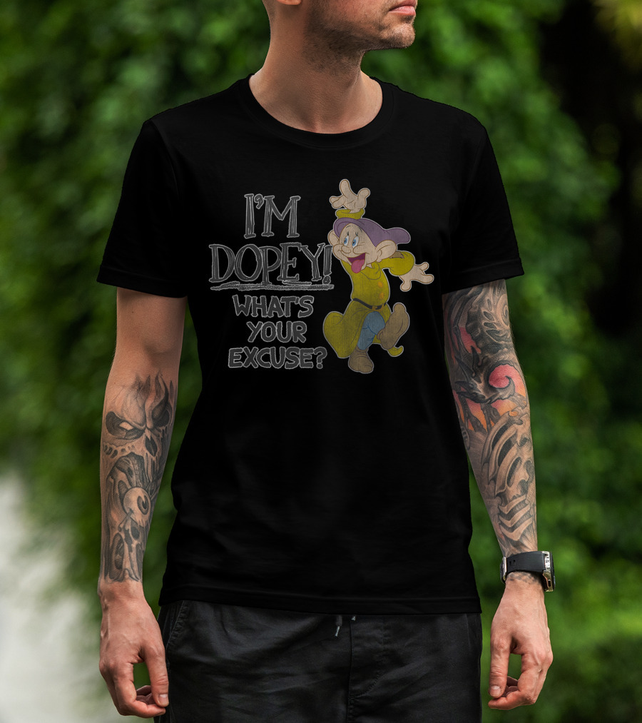 Disney Snow White I'm Dopey What's Your Excuse Playful Character T-Shirt