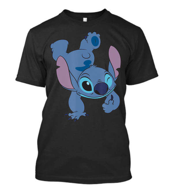 Disney Stitch Handstand Pose Fun Character Display T-Shirt