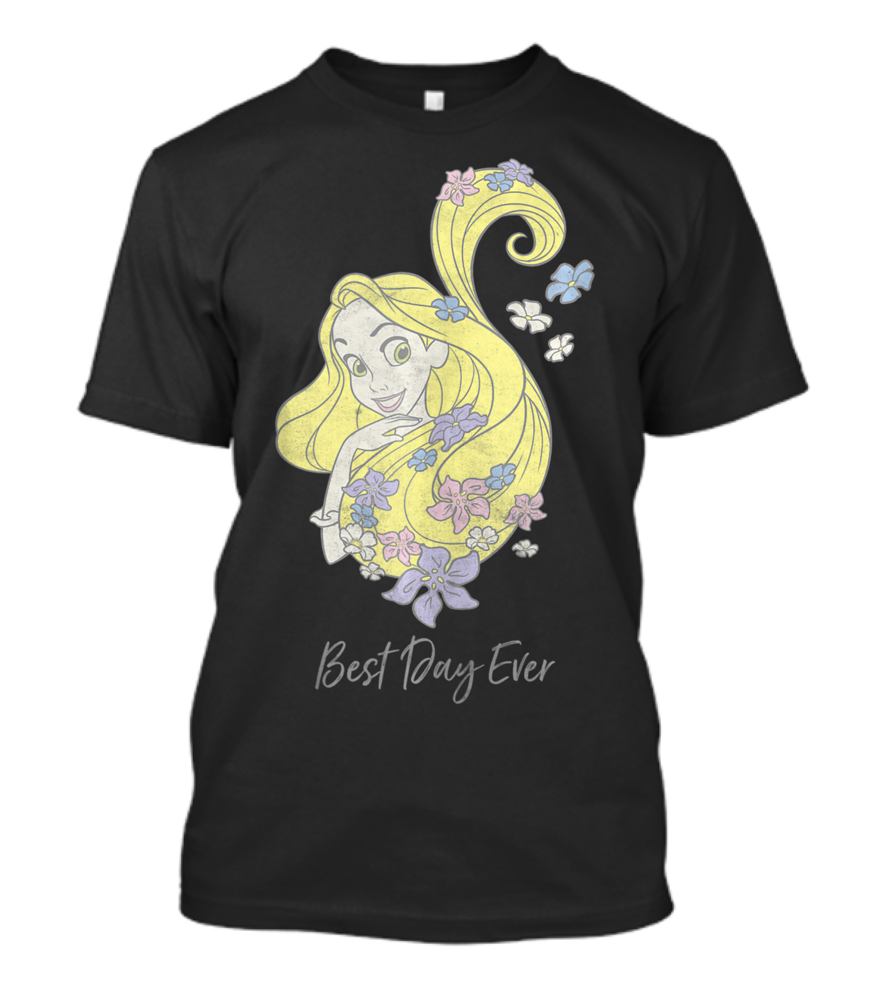 Disney Tangled Rapunzel Best Day Ever Floral T-Shirt