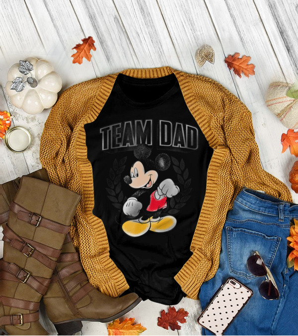 Disney Team Dad Mickey Mouse T-Shirt
