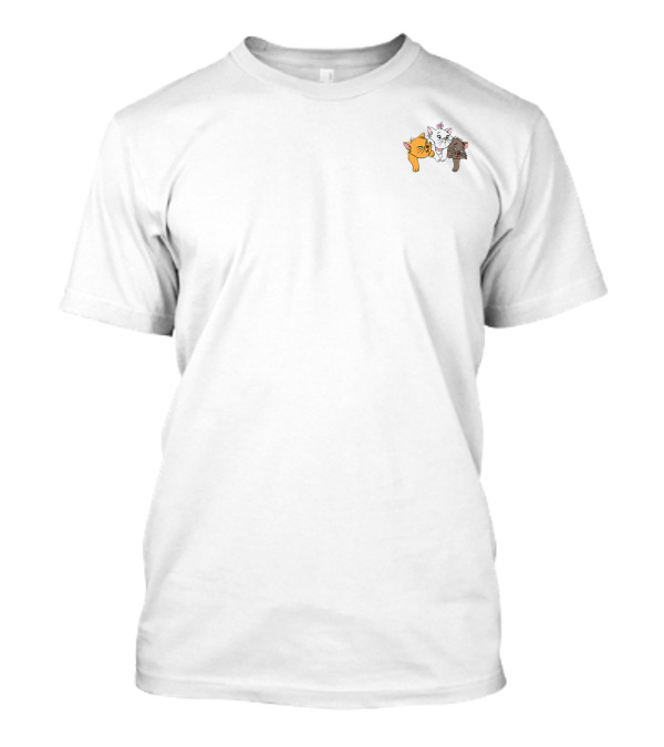 Disney The Aristocats Kittens Peeking Over Pocket Playfully T-Shirt