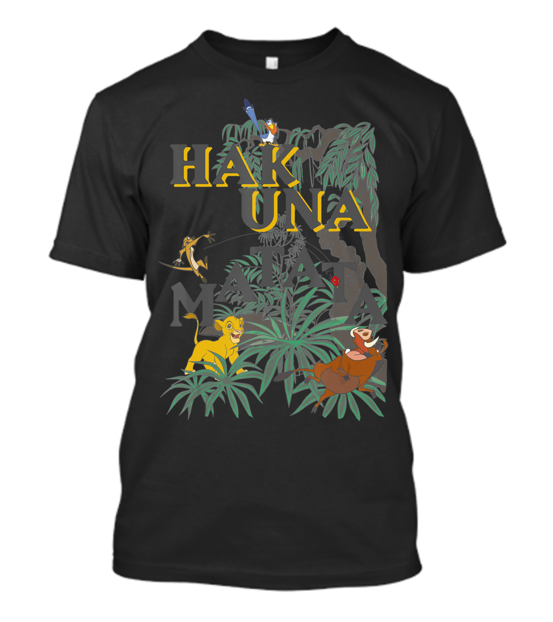 Disney The Lion King Hakuna Matata Simba Timon Pumbaa Jungle Scene T-Shirt