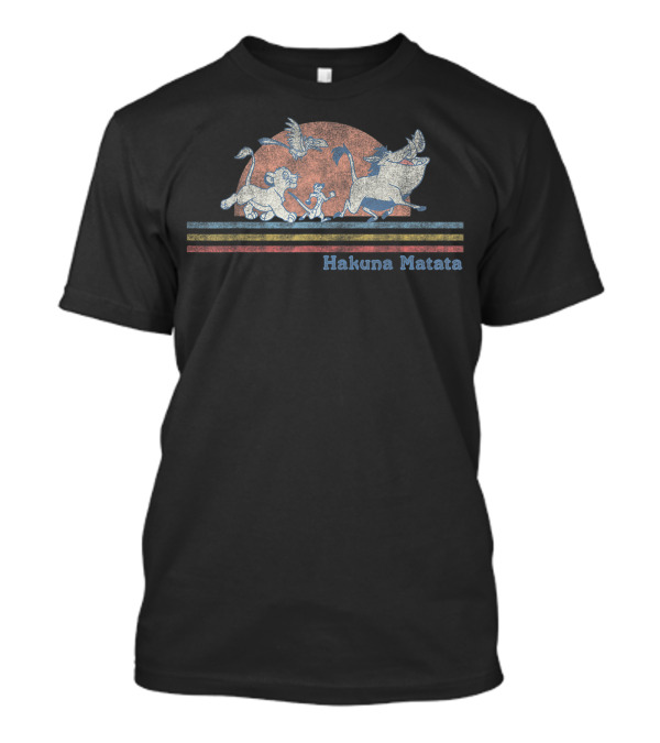 Disney The Lion King Simba Timon Pumbaa Hakuna Matata Sunset Scene T-Shirt
