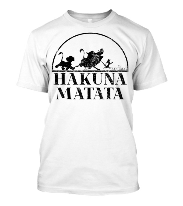 Disney The Lion King Hakuna Matata Silhouette Characters T-Shirt