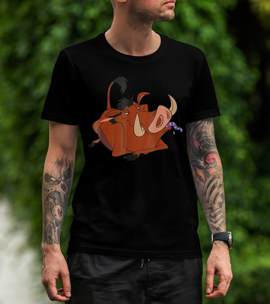 The Lion King Pumbaa Snack Time Disney经典舒适卡通形象 T-Shirt
