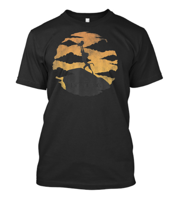 The Lion King Rafiki Lifting Simba On Pride Rock With Clouds T-Shirt