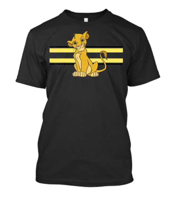 Disney The Lion King Simba With Black And Yellow Stripes T-Shirt