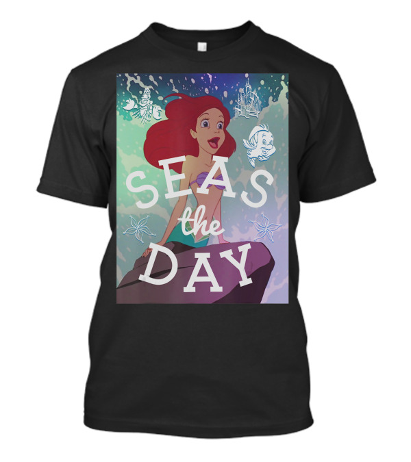 Disney The Little Mermaid Ariel Flounder And Sebastian Seas The Day T-Shirt