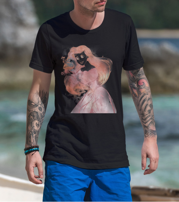 Disney The Little Mermaid Ariel Watercolor Silhouette Fantasy T-Shirt