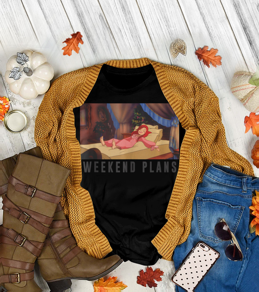 The Little Mermaid Ariel Relaxing Weekend Plans Disney T-Shirt