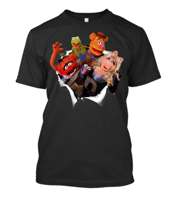 Disney The Muppets Kermit Fozzie Miss Piggy Animal Gonzo Breakthrough Jr T-Shirt