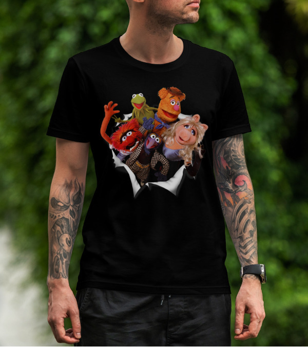 Disney The Muppets Kermit Fozzie Miss Piggy Animal Gonzo Breakthrough Jr T-Shirt