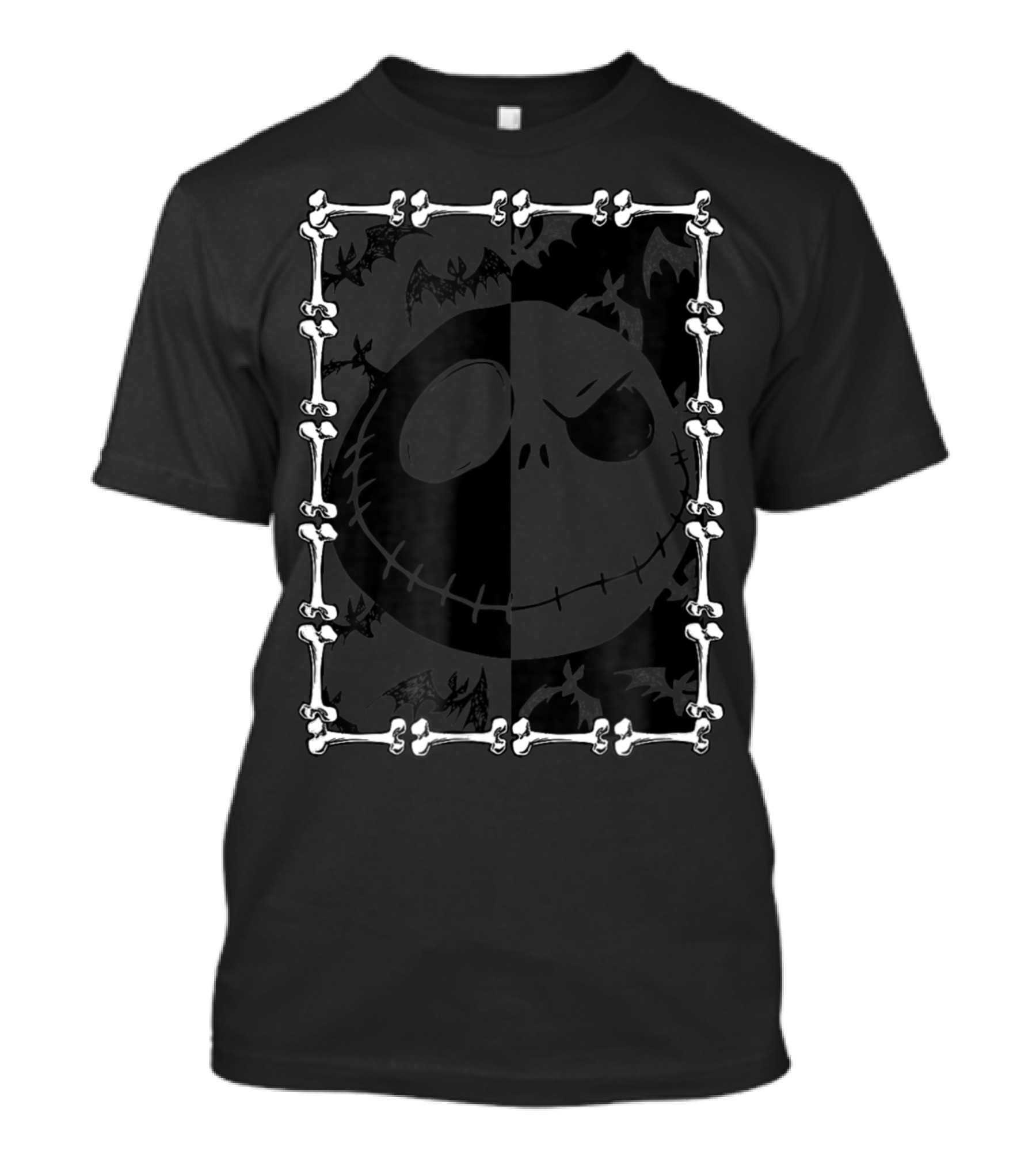 The Nightmare Before Christmas Jack Skellington Bat Bones Frame T-Shirt
