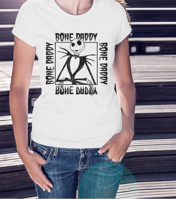 Bone Daddy Jack Skellington Frame The Nightmare Before Christmas Disney T-Shirt