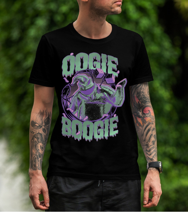 Disney The Nightmare Before Christmas Oogie Boogie Dice Dripping Slime T-Shirt