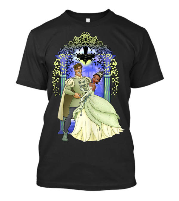 Disney The Princess And The Frog Tiana And Naveen Dancing Romance Scene T-Shirt