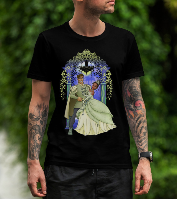 Disney The Princess And The Frog Tiana And Naveen Dancing Romance Scene T-Shirt