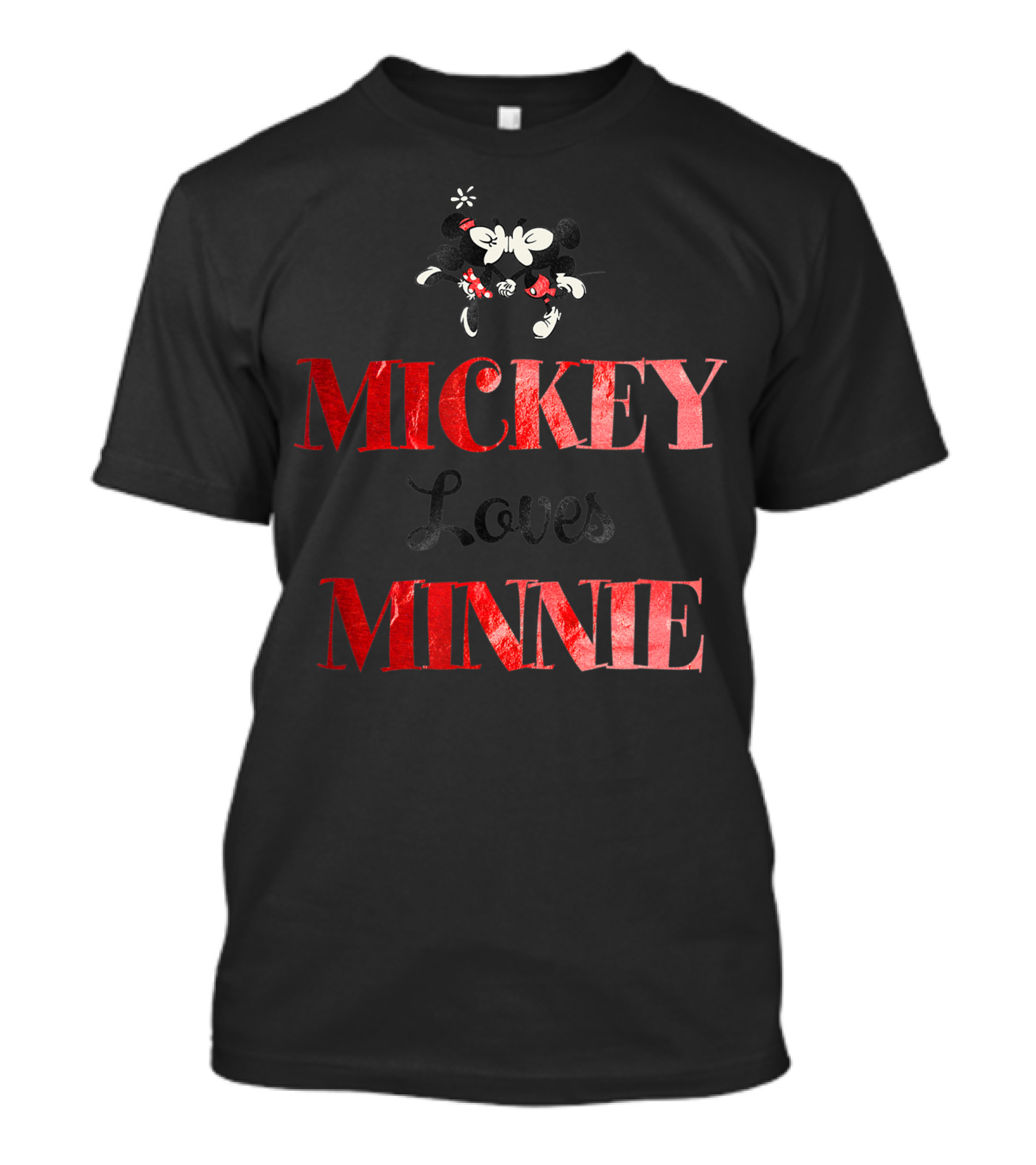 Mickey Loves Minnie Disney Valentine T-Shirt