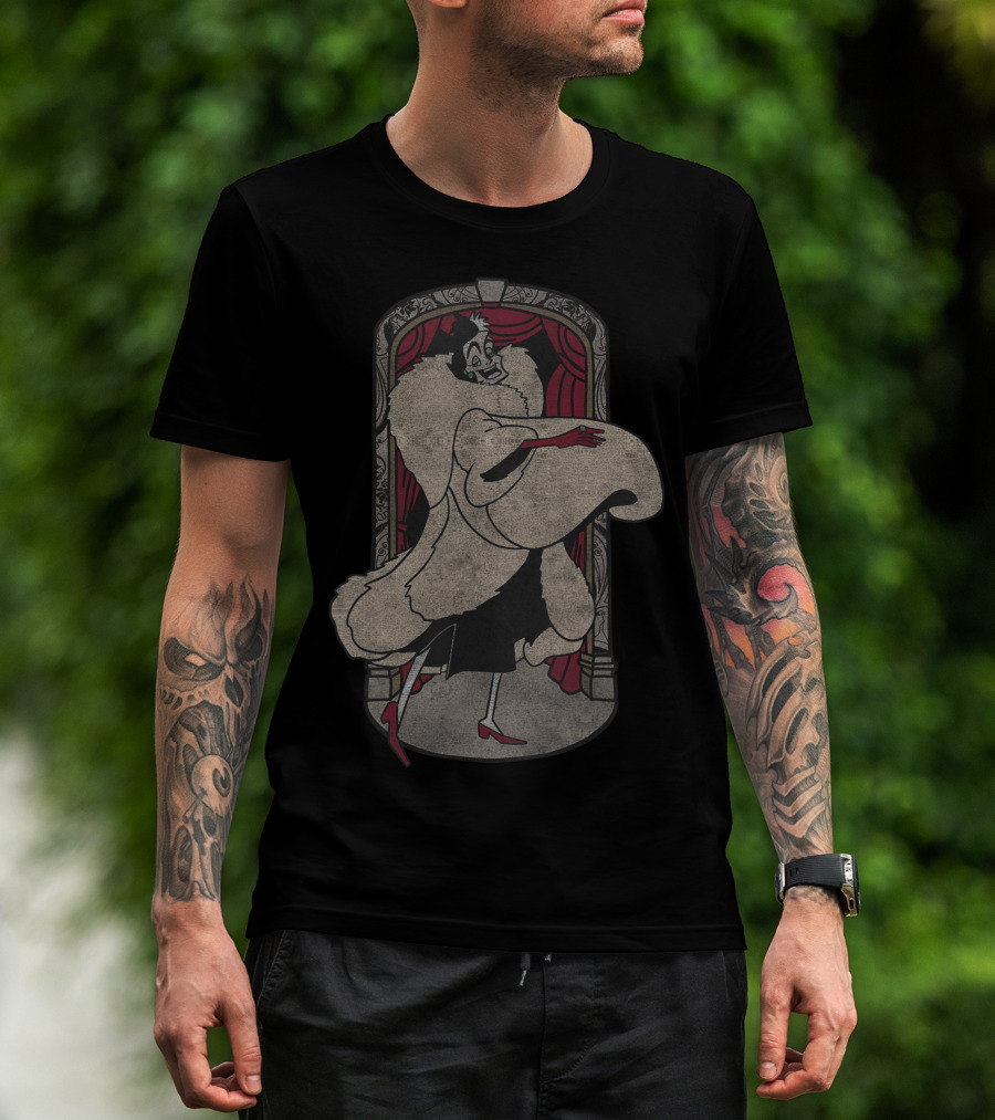 Cruella De Vil Disney Villains Classic Faded Look T-Shirt