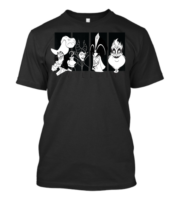 Disney Villains Captain Hook Maleficent Jafar Ursula T-Shirt