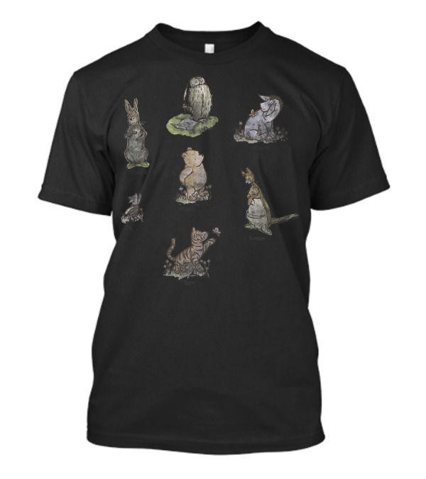 Rabbit Piglet Winnie The Pooh Tigger Eeyore Owl Kanga Classic Group Shot T-Shirt