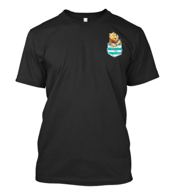 Disney Winnie The Pooh Pocket Striped Bear T-Shirt
